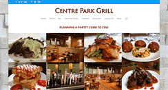 Desktop Screenshot of centreparkgrill.com